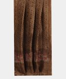 Brown Linen Printed Saree T3542042