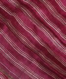 Purple Linen Printed Saree T3542321