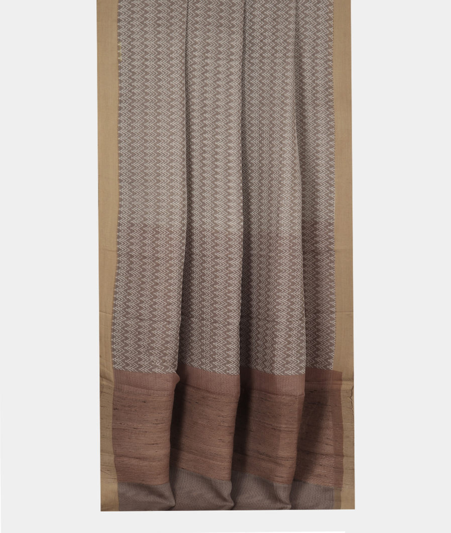 Grey Kota Cotton Saree T3549002