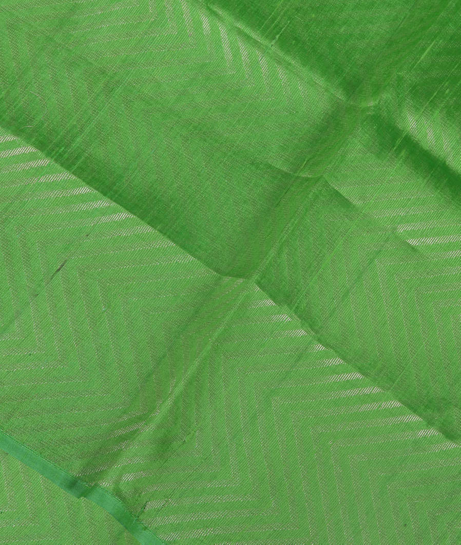 Green Woven Raw Silk Saree T354422-image