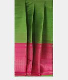 Green Woven Raw Silk Saree T3544222