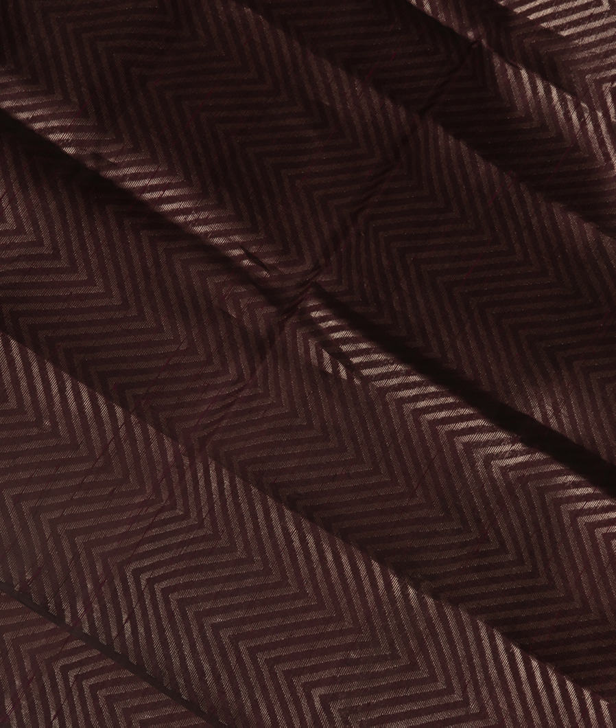 Brown Woven Raw Silk Saree T354421-image