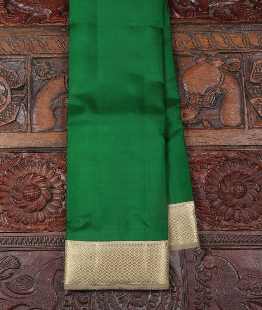 Green Handwoven Kanjivaram Silk Saree T351308-image