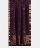 Purple Handwoven Kanjivaram Silk Saree T3426392