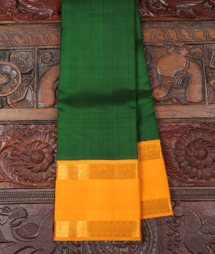 Green Handwoven Kanjivaram Silk Saree T350736-image