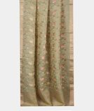 Green Tissue Organza Embroidery Saree T3568002