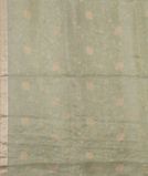 Green Tissue Organza Embroidery Saree T3568003