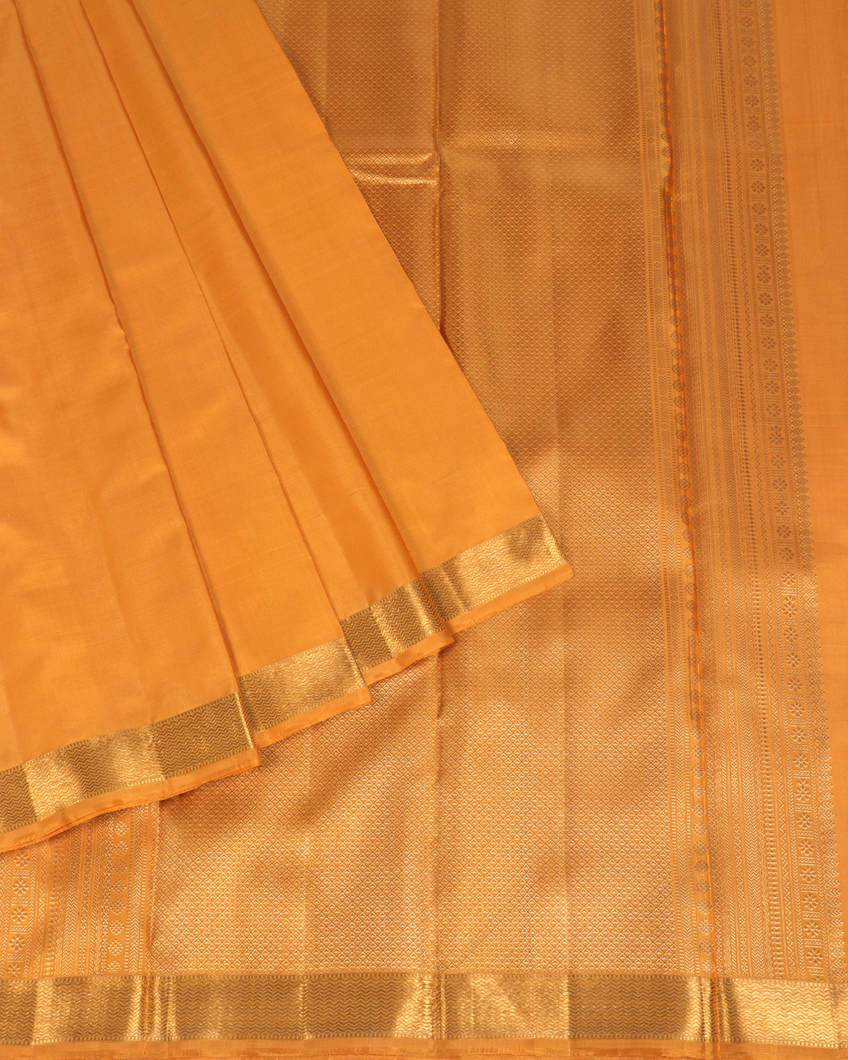 Yellow Handwoven Kanjivaram Silk Saree T3451012