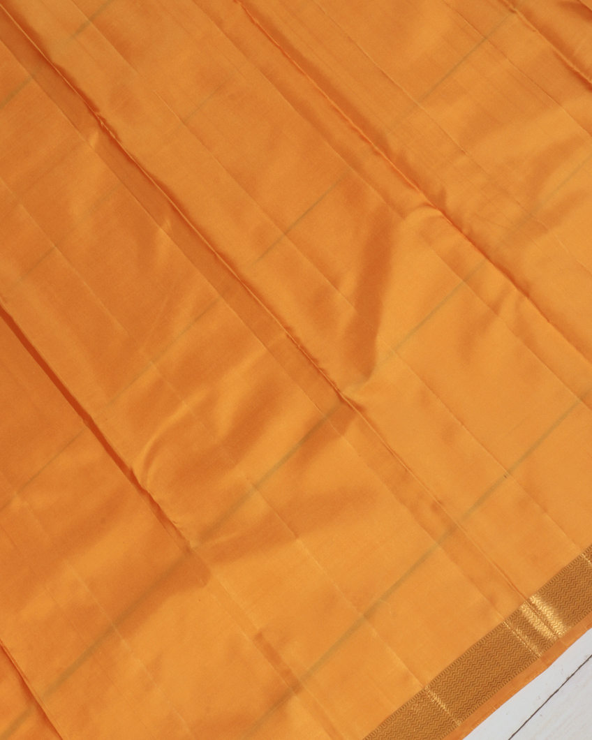 Yellow Handwoven Kanjivaram Silk Saree T3451013