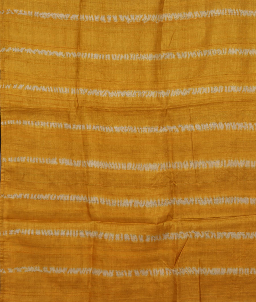 Yellow Tussar Printed Saree T3560284