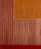 Yellow Banaras Georgette Silk Saree T3528414