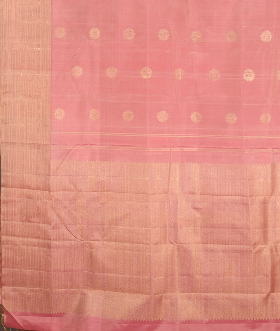 Pink Handwoven Kanjivaram Silk Saree T3508864