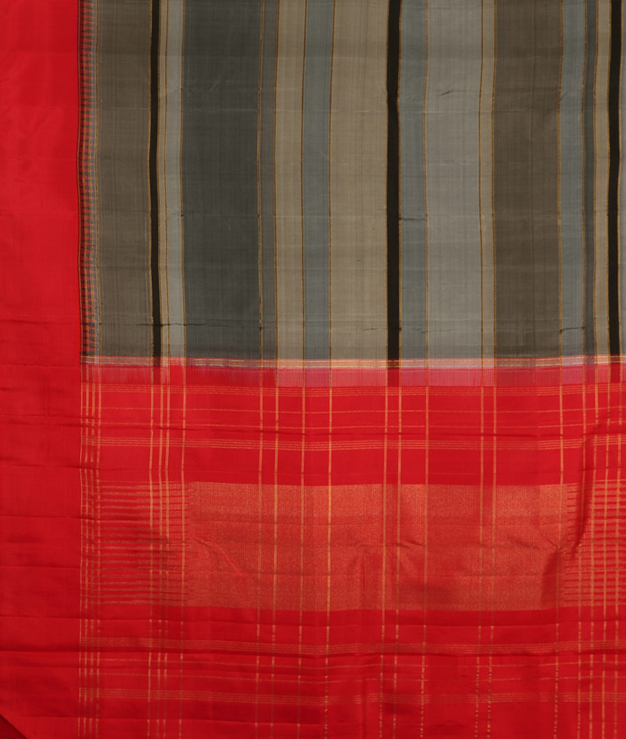 Grey Handwoven Kanjivaram Silk Saree T3347974