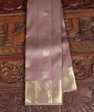 Lilac Purple Handwoven Kanjivaram Silk Saree T3508541
