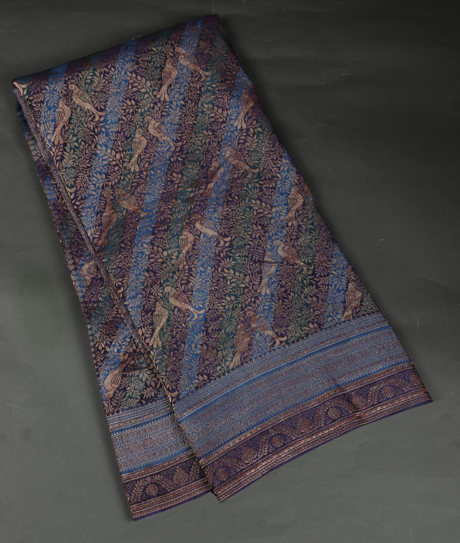 Blue Mysore Silk Saree T352586-image