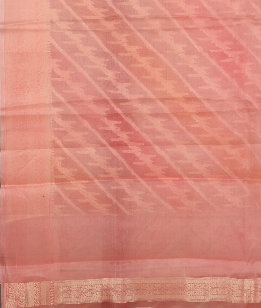 Multicolour Woven Organza Saree T3529373