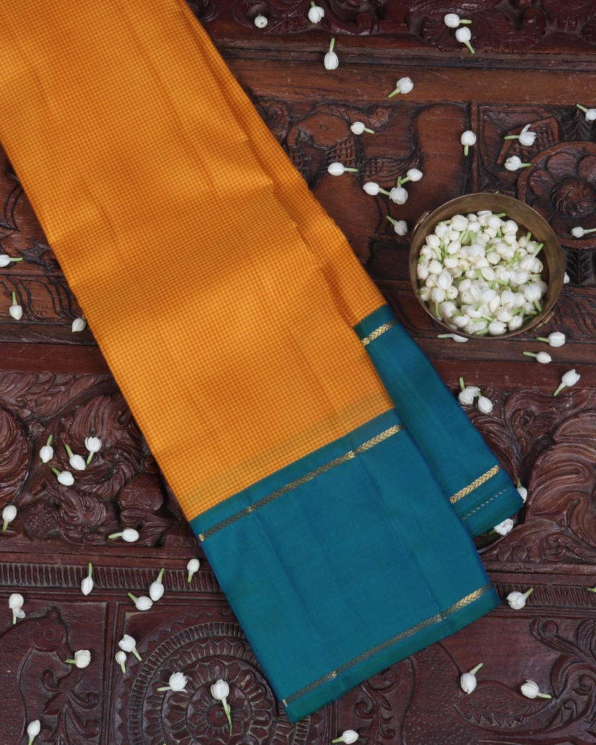 Yellow Handwoven Kanjivaram Silk Saree T350449-image