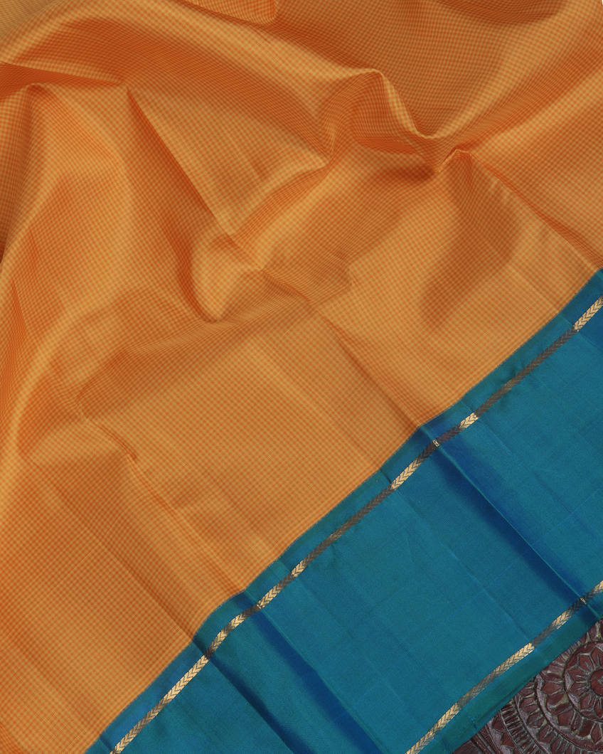 Yellow Handwoven Kanjivaram Silk Saree T3504494
