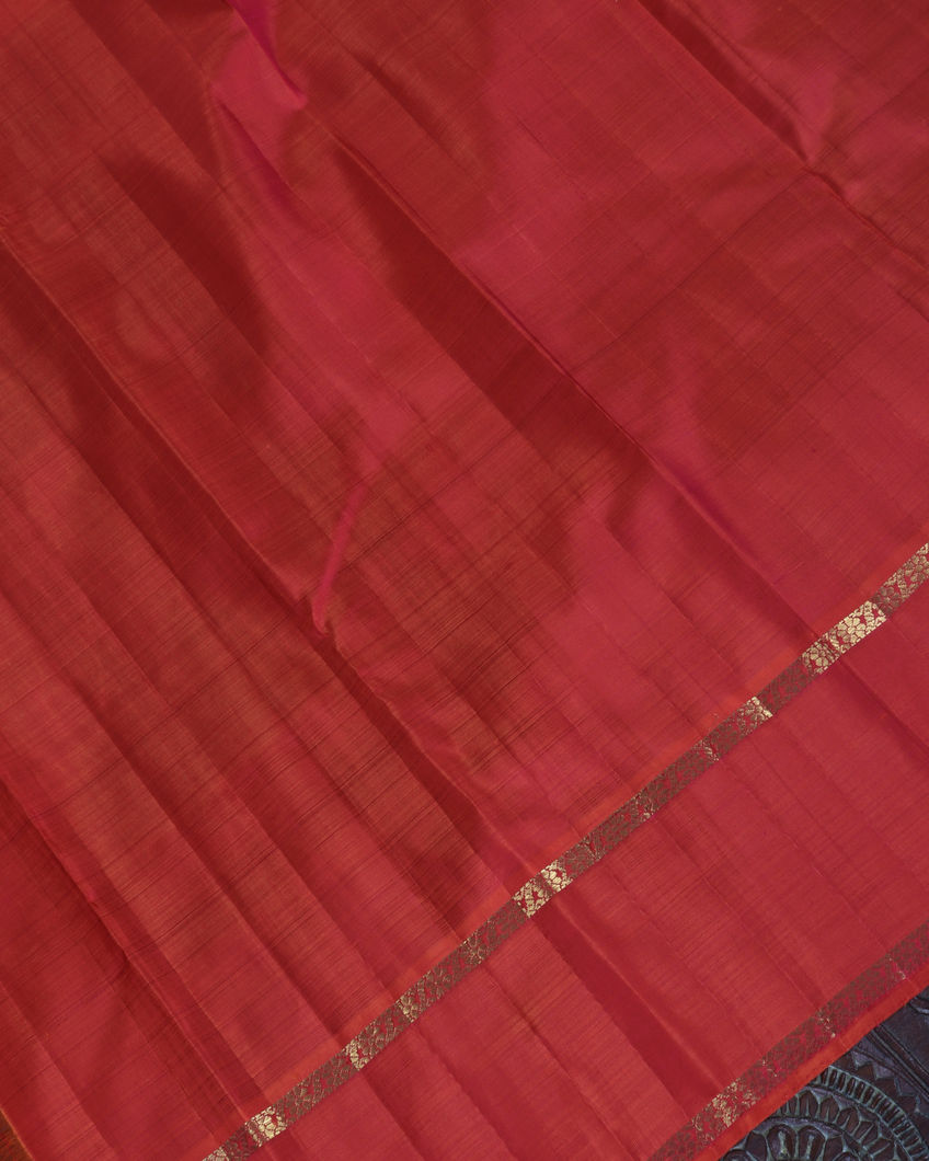 Cream And Beige Handwoven Kanjivaram Silk SareeT3504463