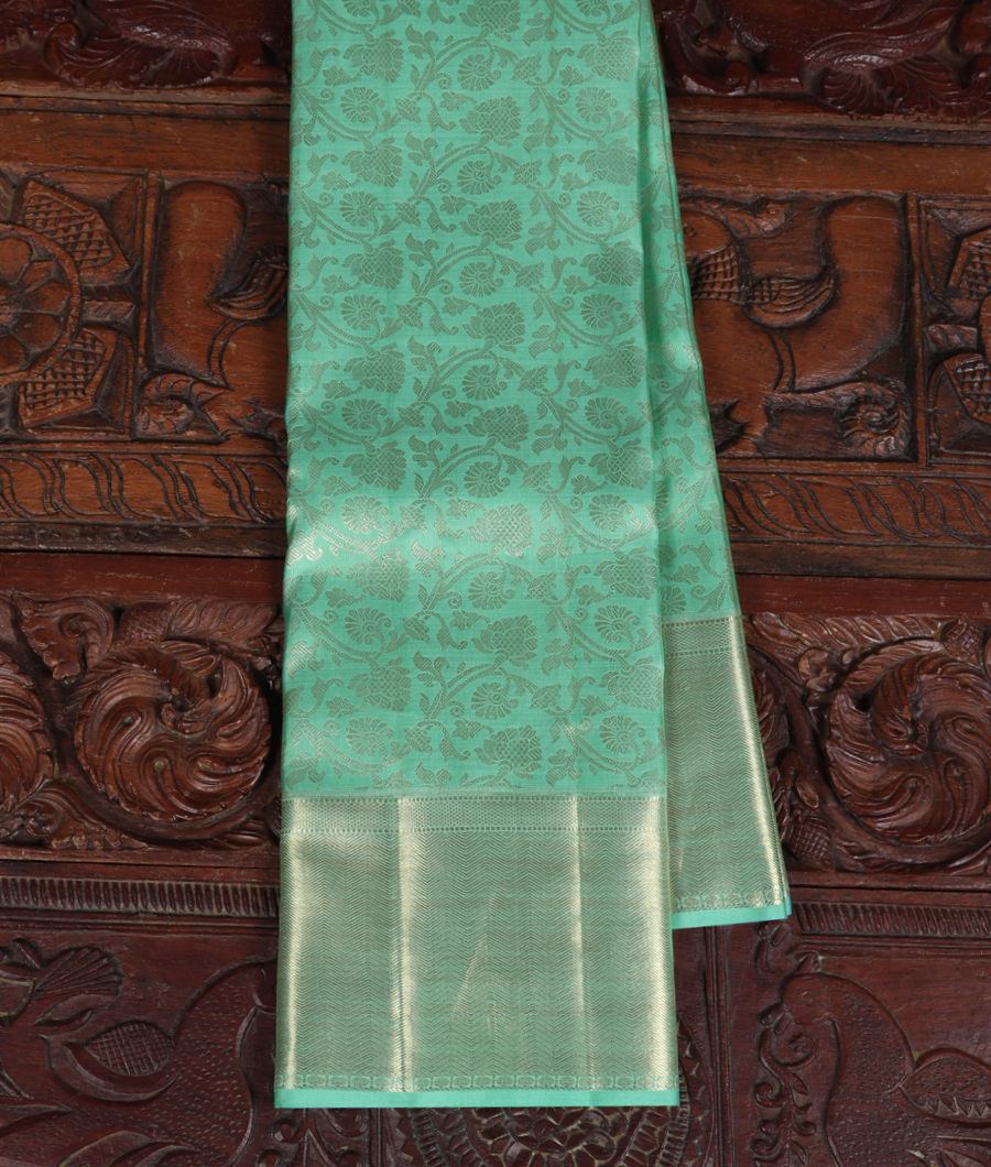 Green Handwoven Kanjivaram Silk Saree T359509-image