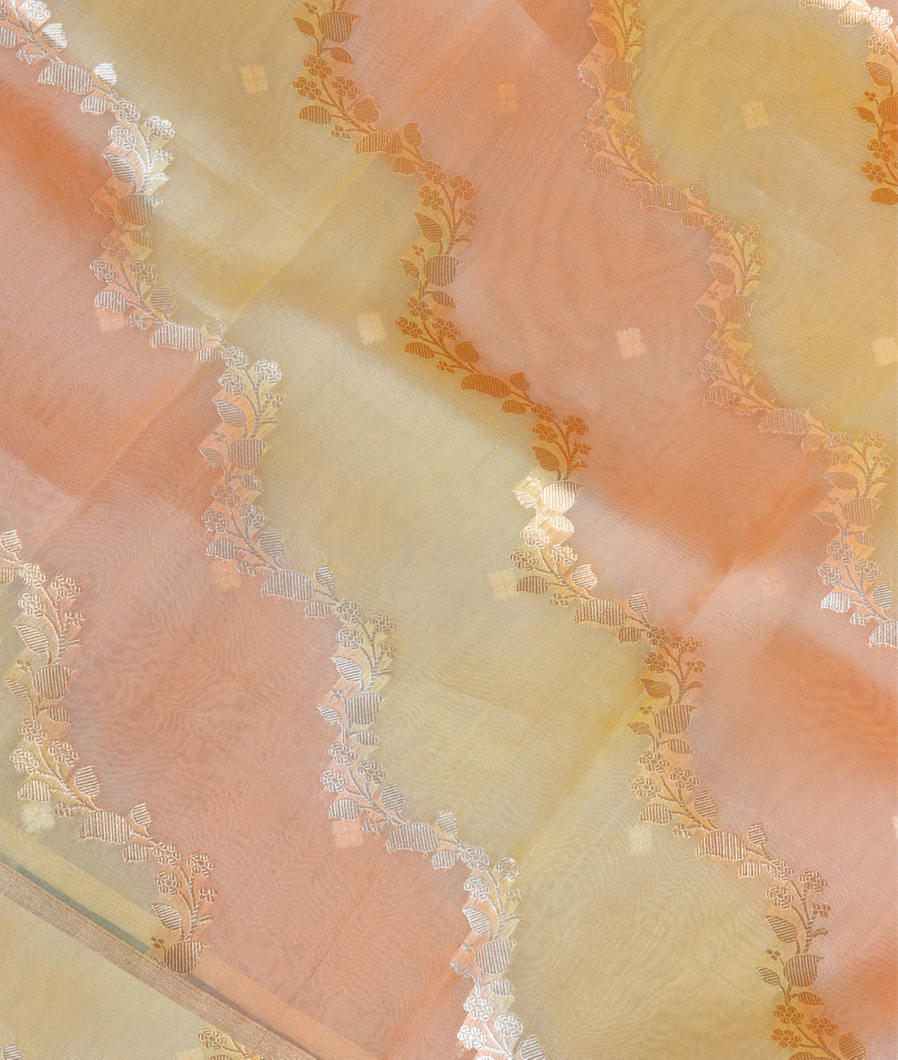 Multicolour Woven Organza Saree T355453-image