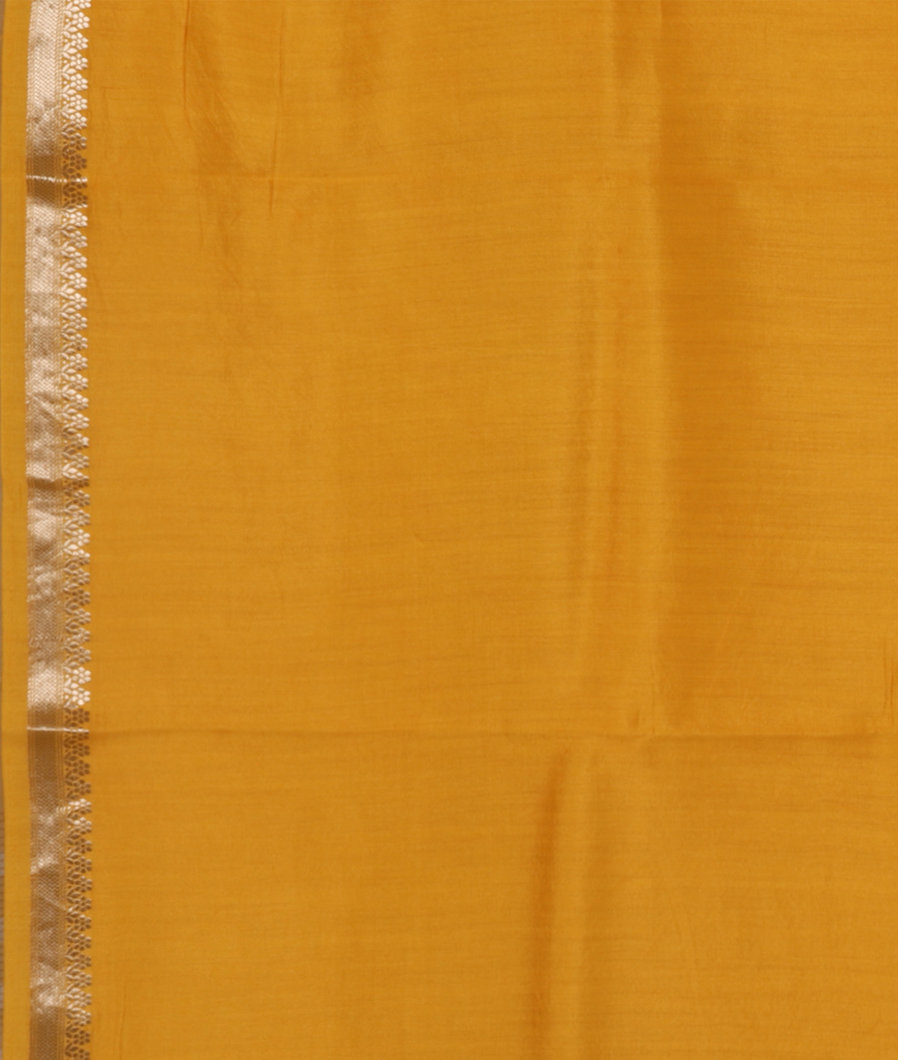 Yellow Kora Organza Printed Saree T3554573