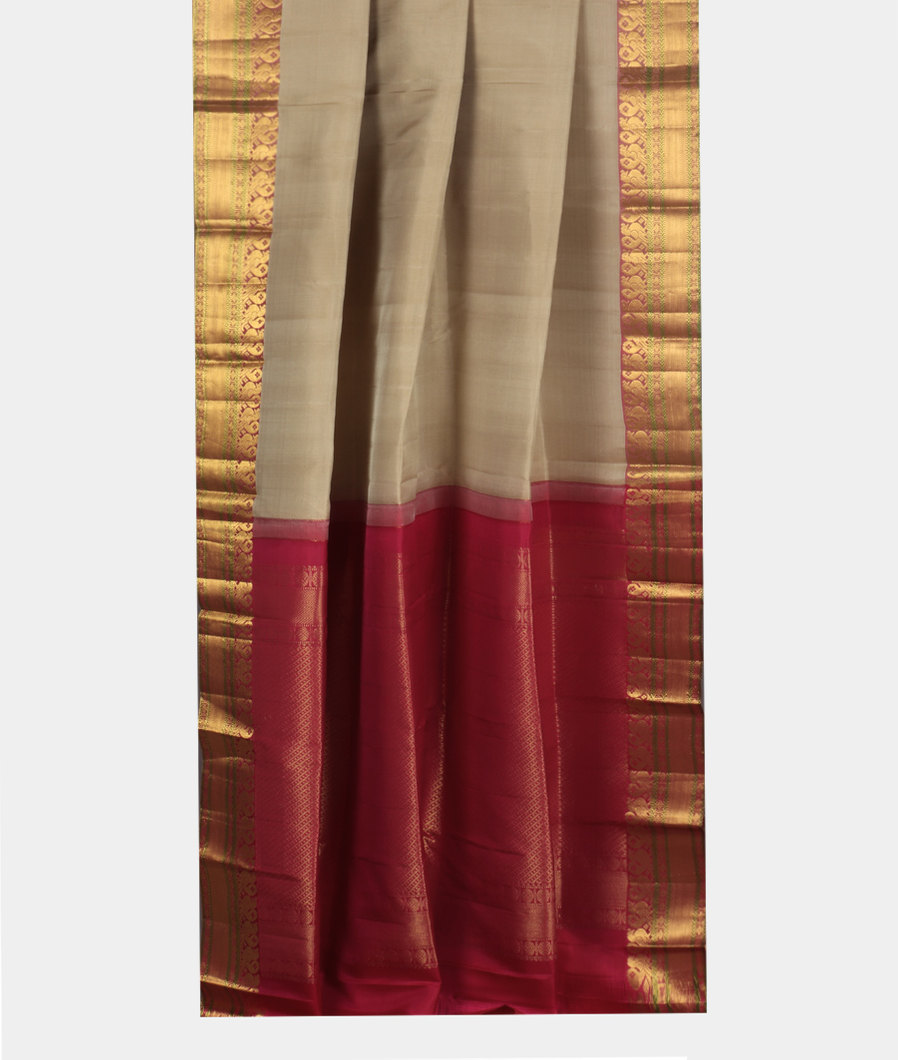 Beige Soft Silk Saree T3554812