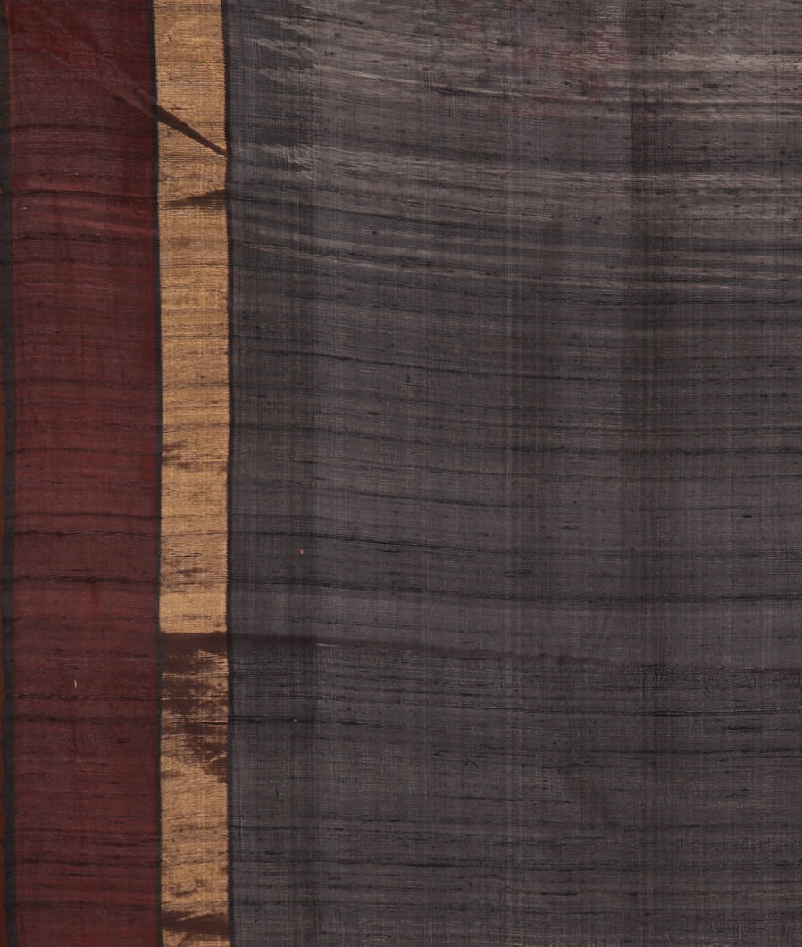 Beige Tussar Printed Saree T3574843