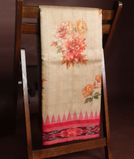 Beige Tussar Printed Saree T3526811
