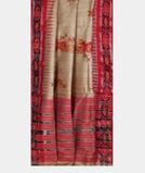 Beige Tussar Printed Saree T3526812