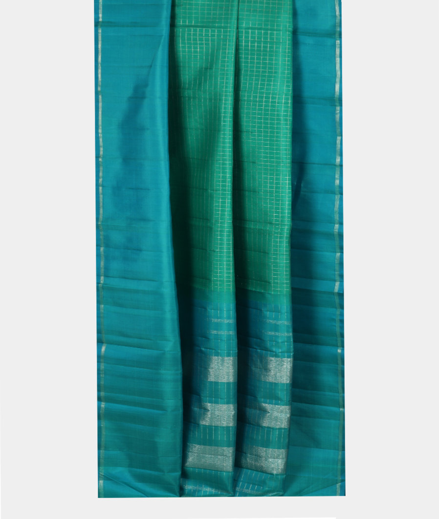 Green Handwoven Kanjivaram Silk Saree T3380952