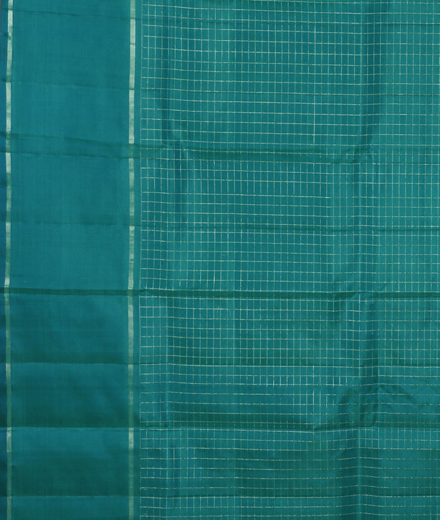 Green Handwoven Kanjivaram Silk Saree T3380953