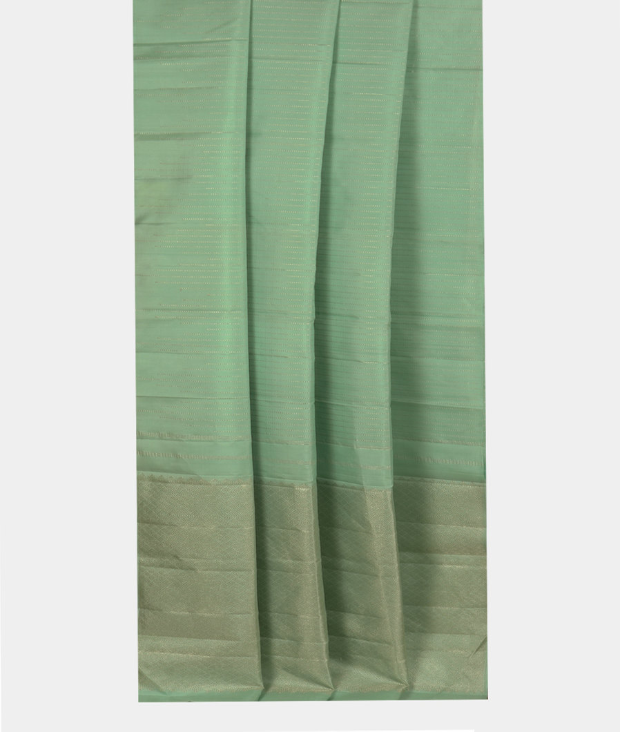 Green Handwoven Kanjivaram Silk Saree T3511732