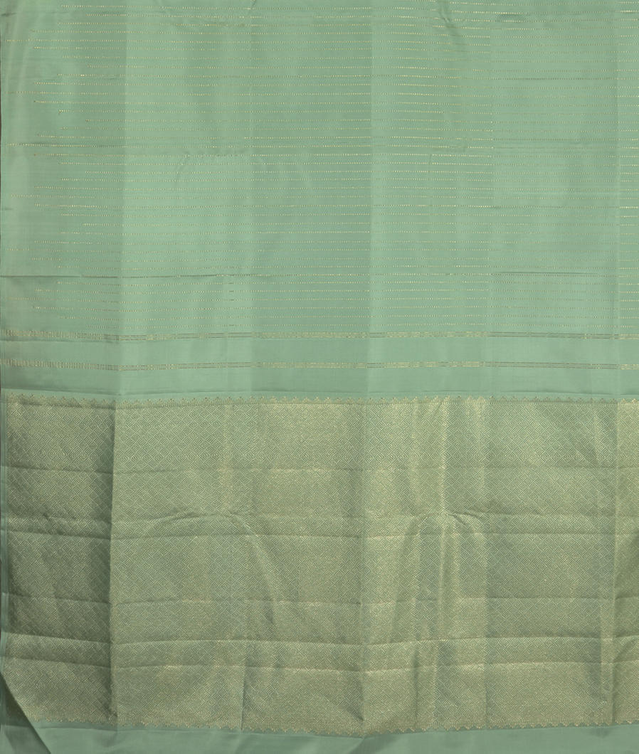 Green Handwoven Kanjivaram Silk Saree T3511734