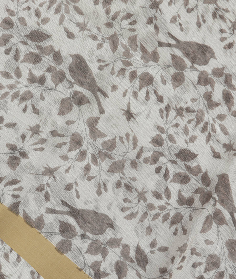 White Kota Cotton Saree T354891-image