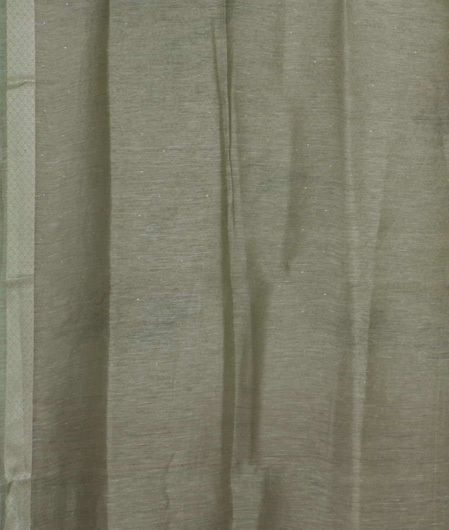 Green Tussar Printed Saree T3525673