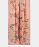 Pink Linen Printed Saree T3456232