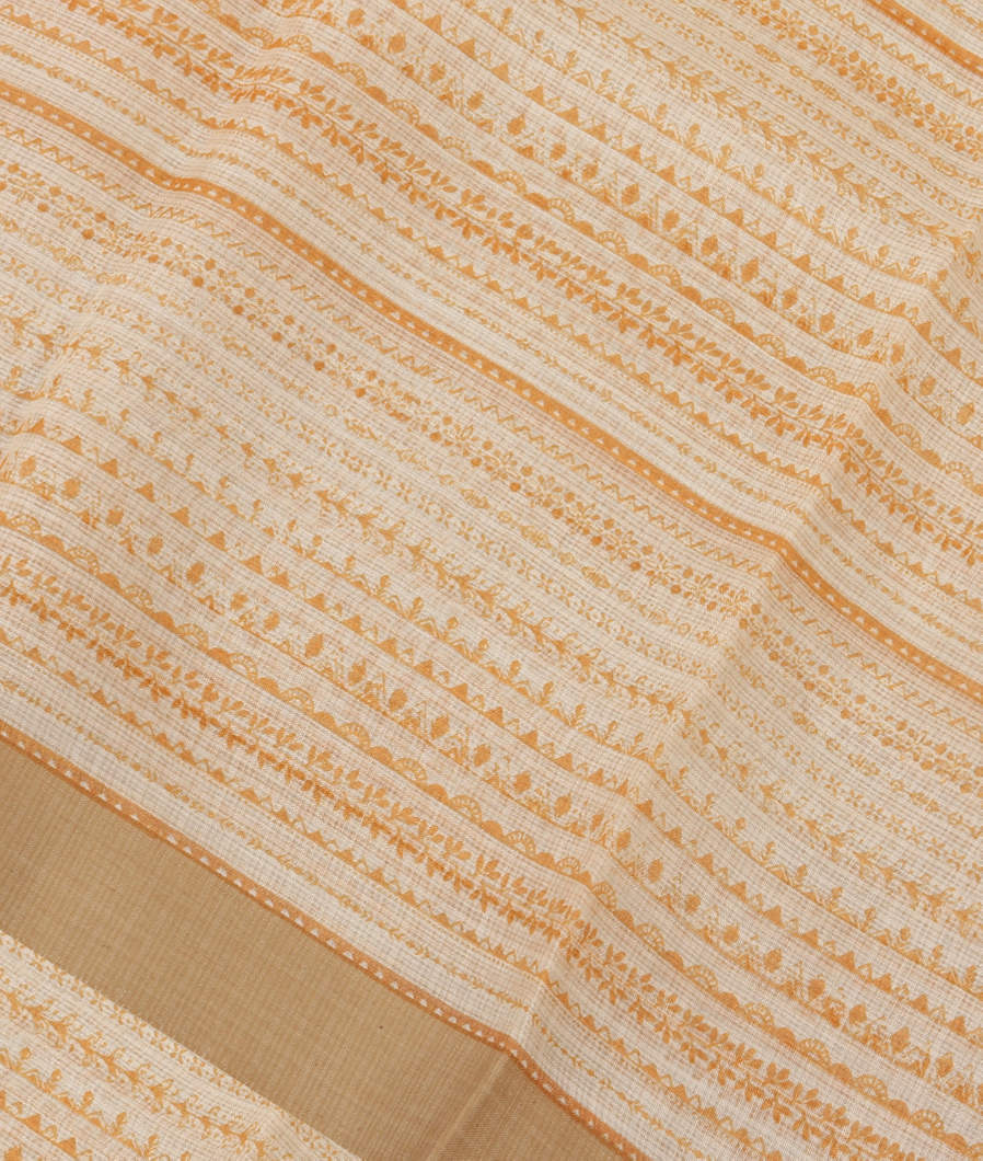 White Kota Cotton Saree T308507-image