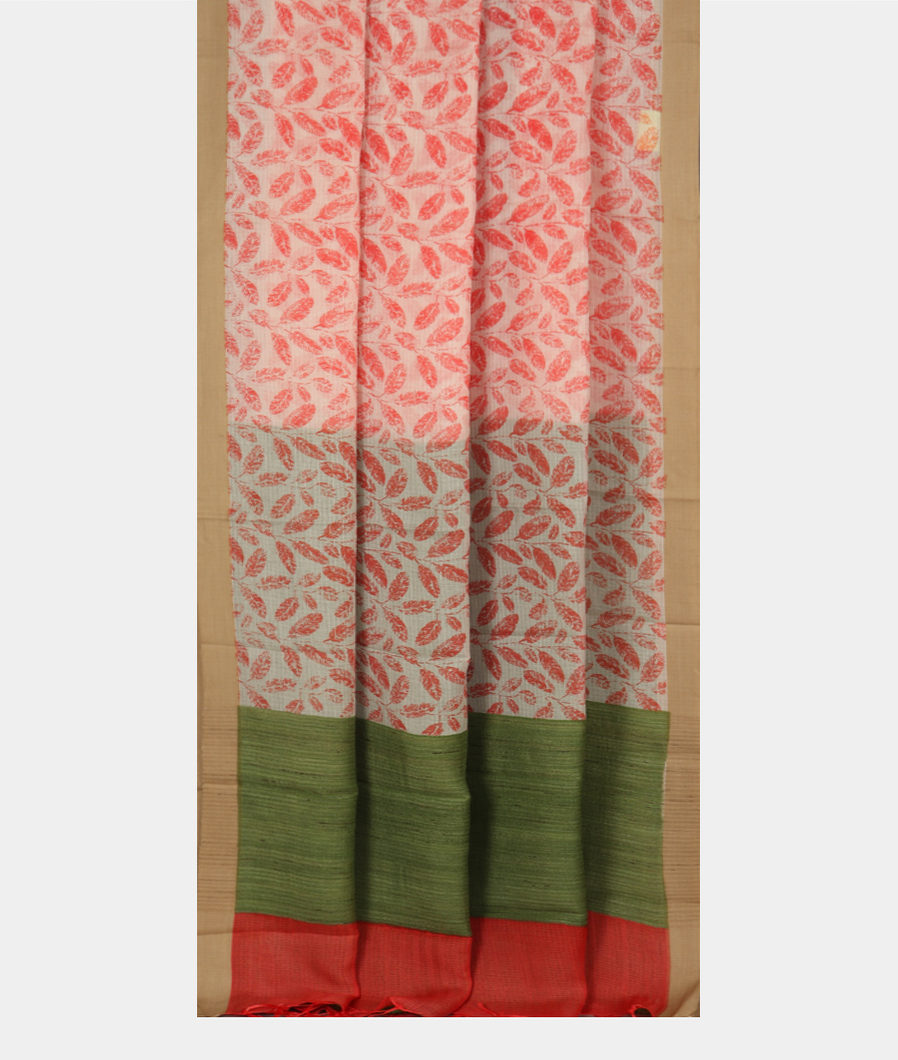 White Kota Cotton Saree T3549202