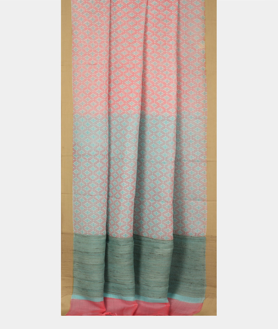 White Kota Cotton Saree T3549212