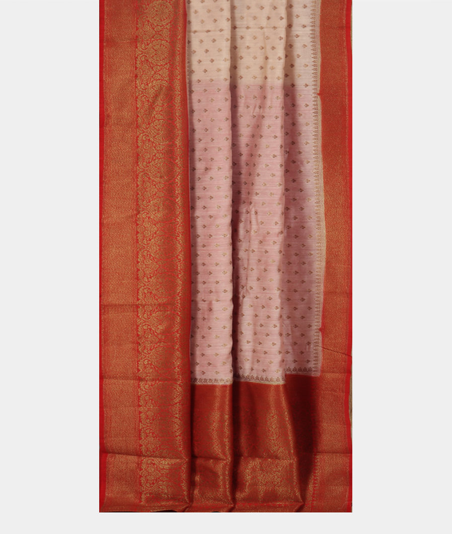 Light Pink Banaras Tussar Saree T3527052