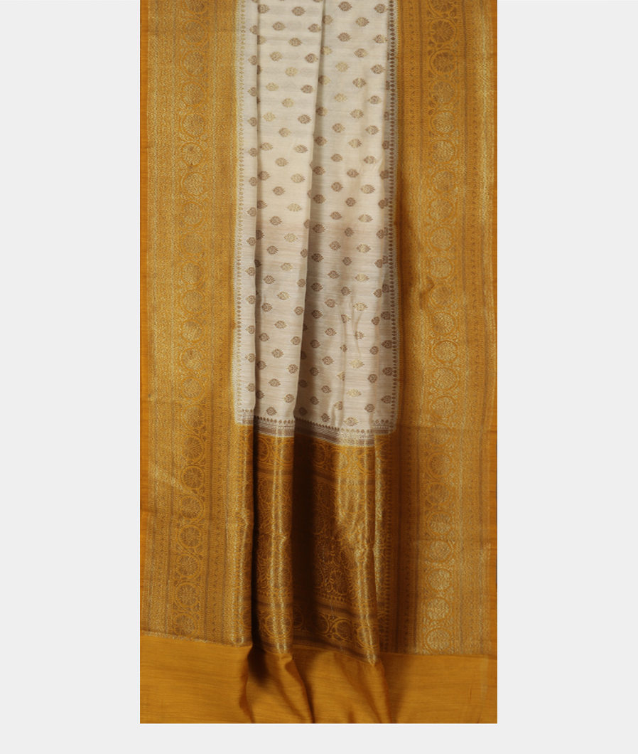 Off-White Banaras Tussar Saree T3527112