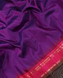 Purple Gadwal Silk Saree T3571075