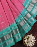 Pink Gadwal Silk Saree T3587663