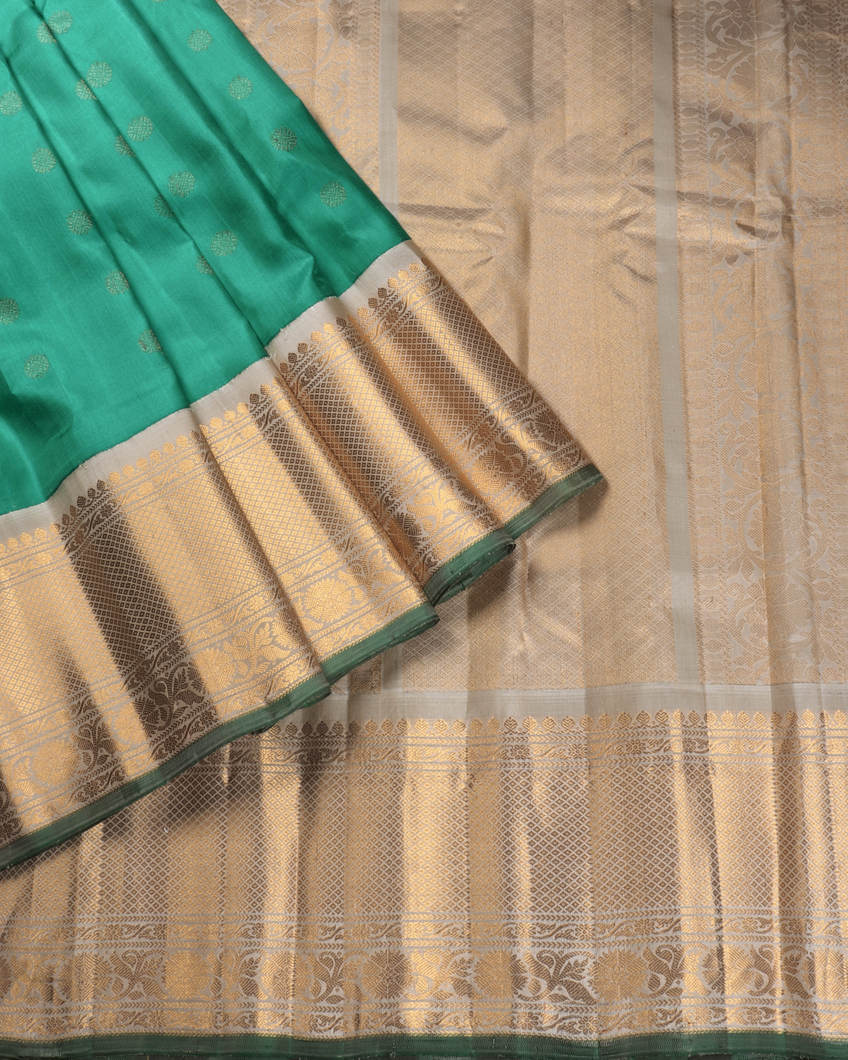 Green Gadwal Silk Saree T3587712