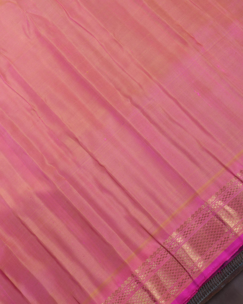 Blue Gadwal Silk Saree T3571224