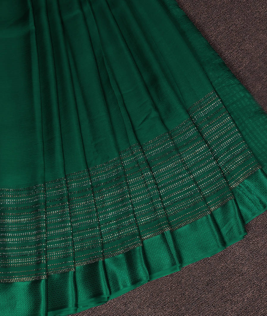 Green Chiffon Silk Saree T351126-image