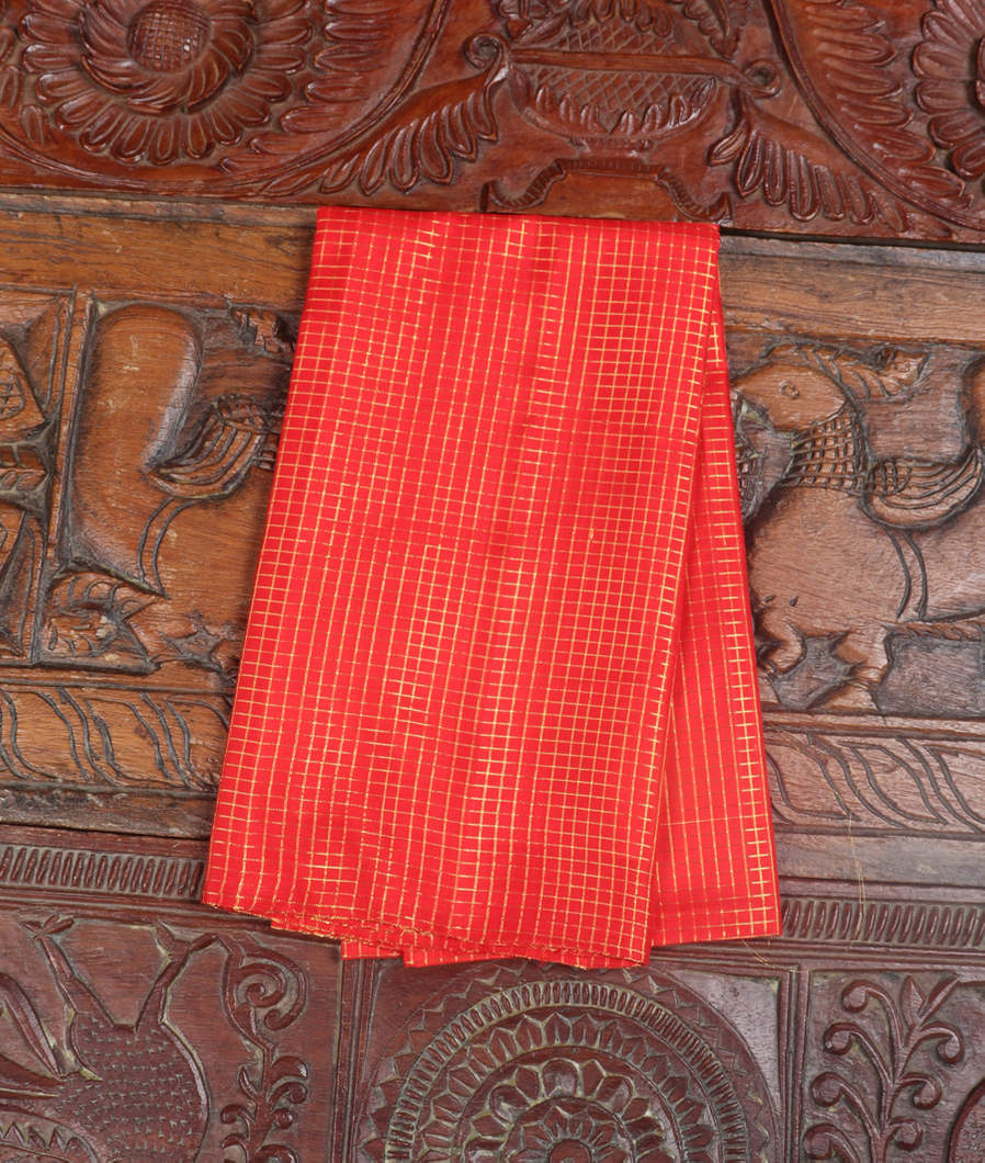 Red Handwoven Kanjivaram Silk Blouse T333232-image