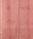 Pink Linen Printed Saree T3525643