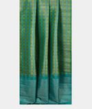 Green and Blue Handwoven Kanjivaram Silk Saree T1242282